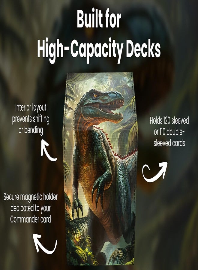 Realm Guard - TCG/MTG Commander 100+ Card Art Deck Box With Storage (Dinosaur) - Image 4